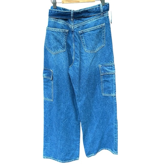 Reformation Cary Belted Cargo High Rise Slouchy Jeans - Picture 3 of 6